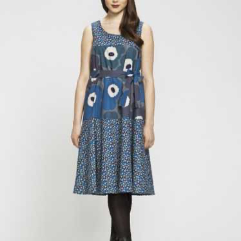 Marimekko Huvi Dress with Unikko Poppies, 40